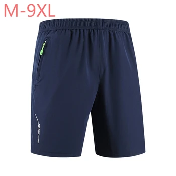 

plus size M~7XL 8XL 9XL Casual Shorts Men Breathable Shorts Male Elastic Waist Beach Shorts Mens Quick Drying Jogger Short