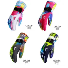 Новинка, водонепроницаемые лыжные перчатки-30 градусов, ветрозащитные зимние Снегоходы, сноуборд, зимние мужские и женские спортивные термоперчатки для катания на лыжах