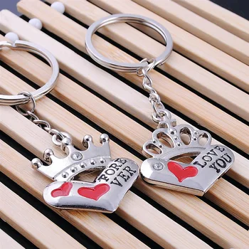 

Free Shipping!Wholesales! 100pcs/lot!1 Pair "King"and"Queen""Imperial crown"Keychain Wedding Favors And Gifts Wedding Supplies!