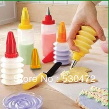 Двойное лезвие 6 шт. бутылки украшения устройства Кондитерские инструменты для украшения торта выпечка печенья инструмент в коробке