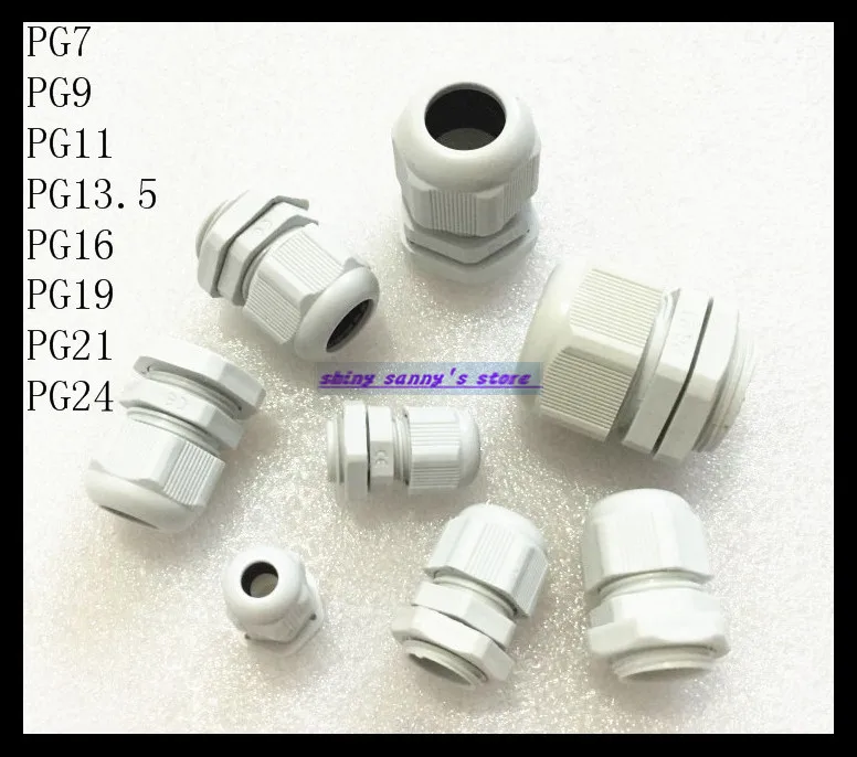20pcs PG19 Waterproof Connector Gland Dia 12-15mm Cable 
