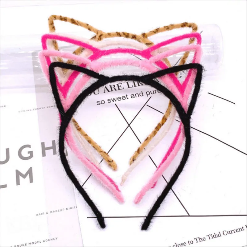 

Wife Love 2 Pices Hairband Women Lovely Cat Ear Head Chain Jewelry Hair Band Holiday Head Headband Many Color New Fashion Design
