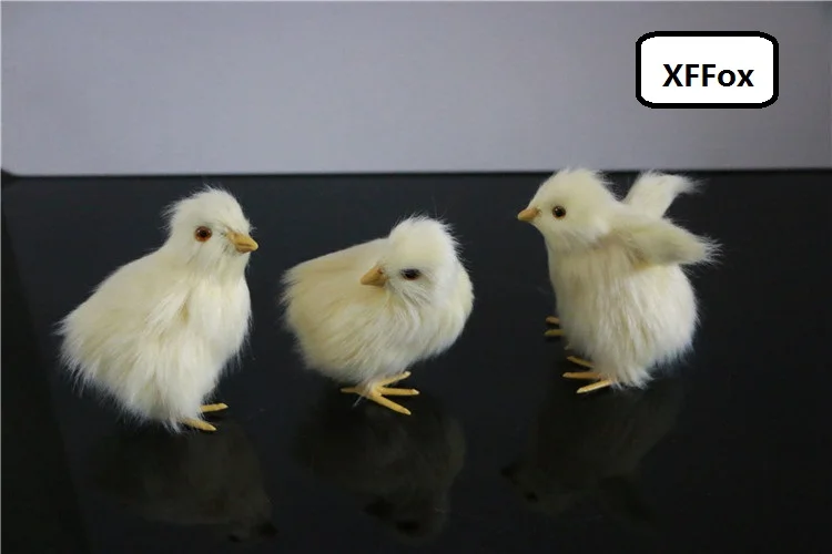 

3 шт./комплект, искусственные модели желтых цыплят, пластиковые и Маленькие искусственные пуха, реальная жизнь, фотоподарок, около 10 см xf2072