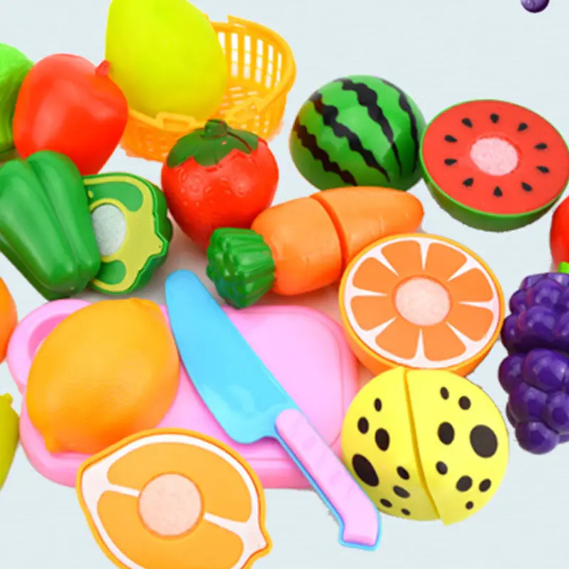 12Pcs/Set Cutting Fruit Vegetable Food Pretend Play Toy Children Kitchen Educational Toys Gifts -17 YJS Dropship