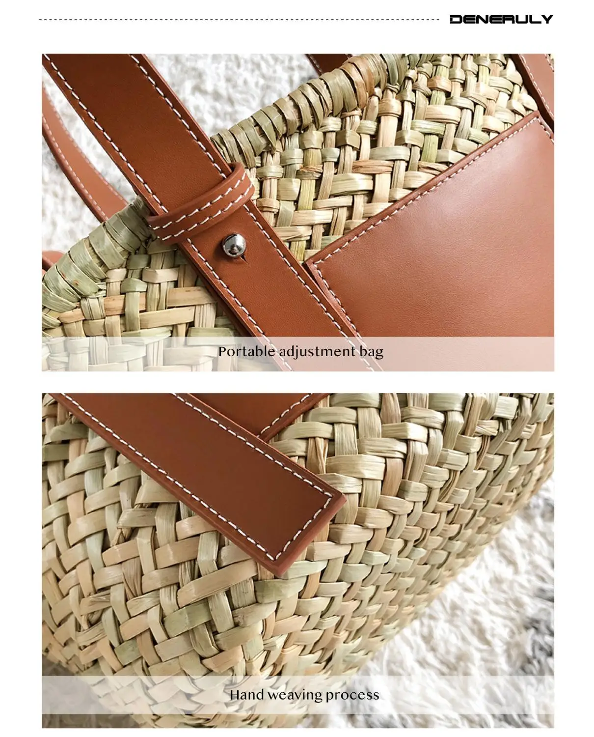  Beach Rattan Bag Women New Elegant Straw Bag Bolsos Mujer De Marca Famosa 2019 Bolso Paja Bolso Pla - 33031266905