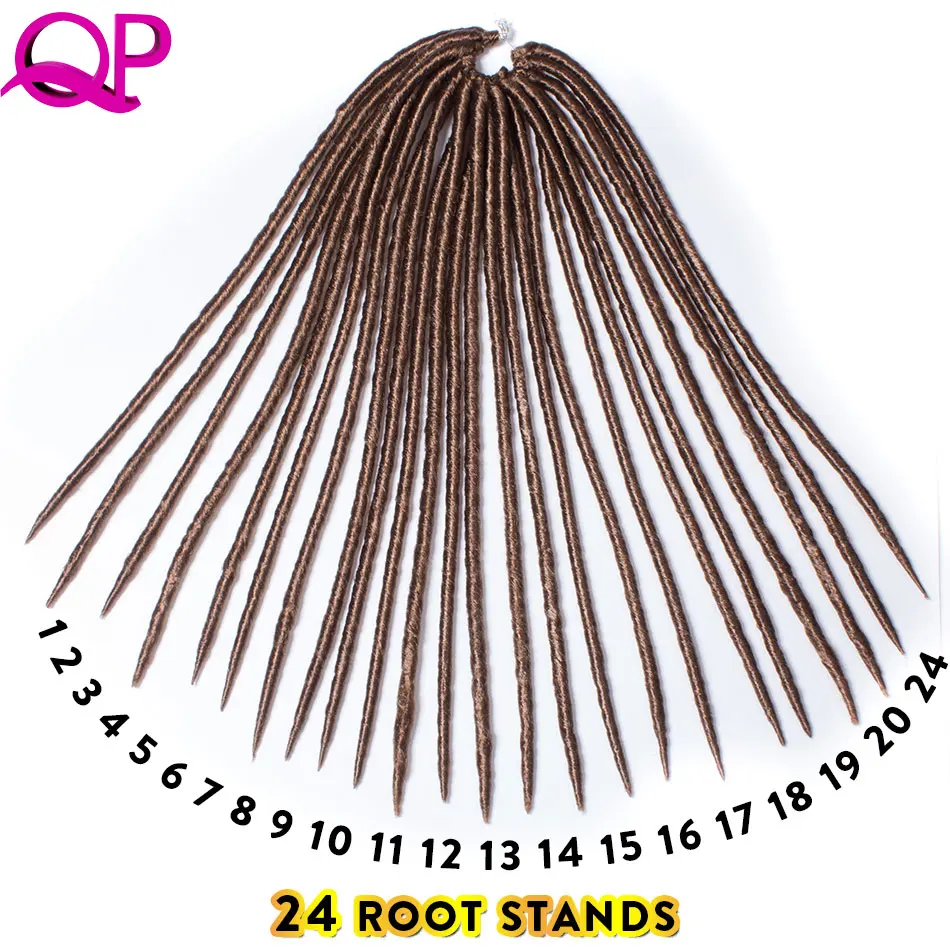 QP-Hair-Faux-Locs-crochet-hair-Synthetic-Braids-Hair-Extension-18''-24strands-100g-Kanekalon-Hair-Black-Brown-1PCS_06