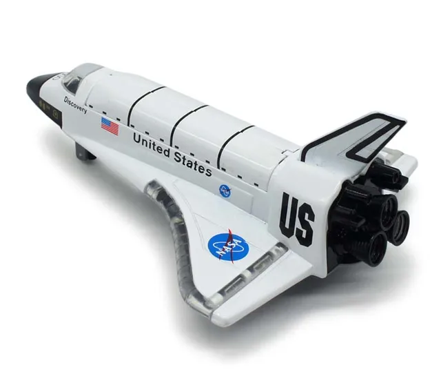 New Alloy Space Shuttle Die Cast Space Craft Space Plane SpaceShip Model 19Cm Length With Light Music For Kids Toys 4