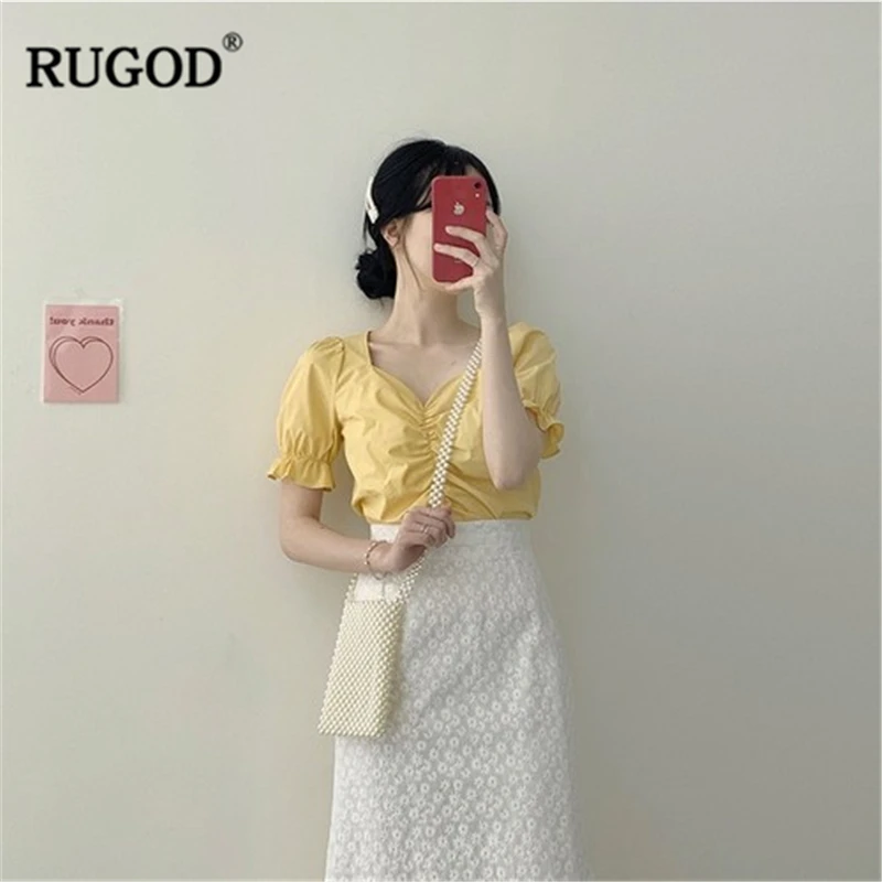 RUGOD 2019 Новое поступление Женская Цветочная Высокая юбка с тонкой талией или v