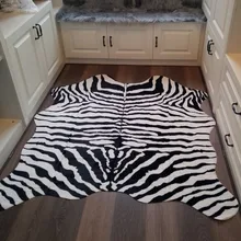 Белый тигр/зебра мех искусственный ковер из овчины моющаяся губка пушистые коврики из шерсти мягкие теплые ковры коврик для гостиной