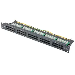 CAT3 ISDN 25 портов/50 портовый телефон патч-панель-с RJ45 8P8C розетки 19 "крепление