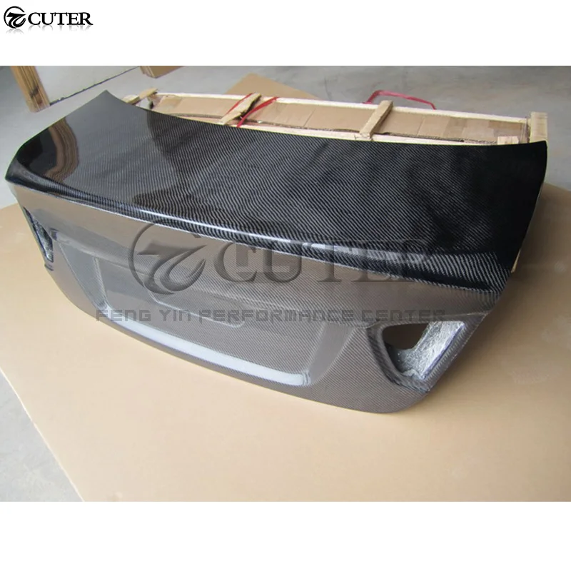 

E90 3 series 320i 325i 330i CSL style Carbon Fiber Rear trunk lid Hood Bonnets Tail cover for BMW E90 car body kit 05-08