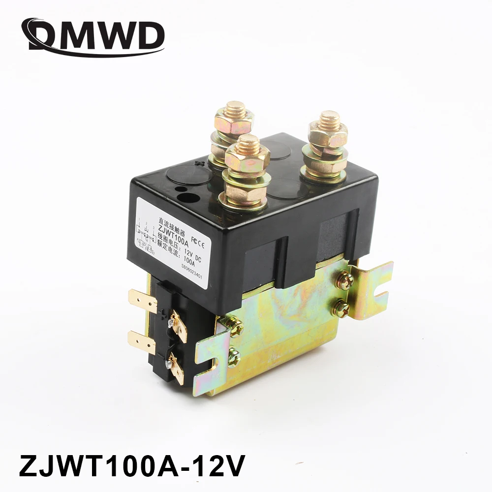 

DC88 2NO+2NC 12V 24V 36V 48V 60V 72V 100A DC Contactor ZJWT100A for motor forklift handling drawing grab wehicle car winch