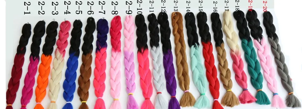 4. Blue Ombre Kanekalon Jumbo Braid Hair - wide 10