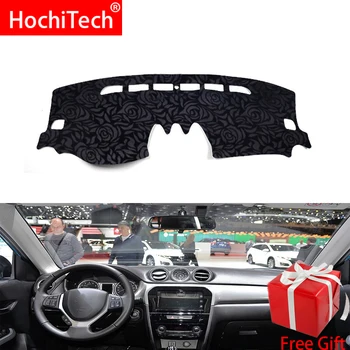 

Rose Pattern Non-slip Dashmat Dash Mat Dashboard Cover Pad Cover Carpet Car Sticker for SUZUKI vitara 2016 2017 2018 Car Styling