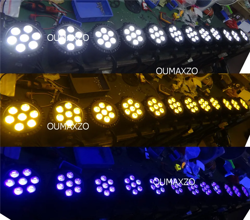 Conduziu a Luz do Palco Rgbaw plus uv Rgbwa plus uv w ao ar 6in1 6 Pçs e lote Slimpro 7 18 Livre Par 64 à Prova d' Água Luz Par 6in1 7 12 w à Prova d' Água 22 Efeito de Iluminação de palco