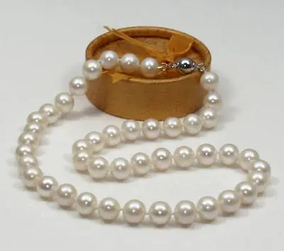 все цены на Huge AAA 10-11mm south sea white pearl necklace 18