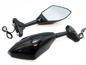 

Universal Smoke swing freely modified mirror LED Turn signals intergrated mirrors For SUZUKI GSXR 600/750 2009-2012