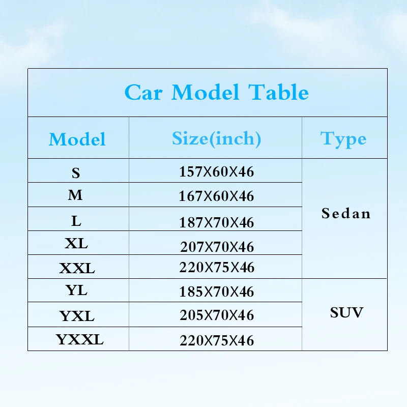 Водонепроницаемые чехлы для автомобиля Размер S/M/L/XL/XXL SUV YL/YXL/YXXL универсальные