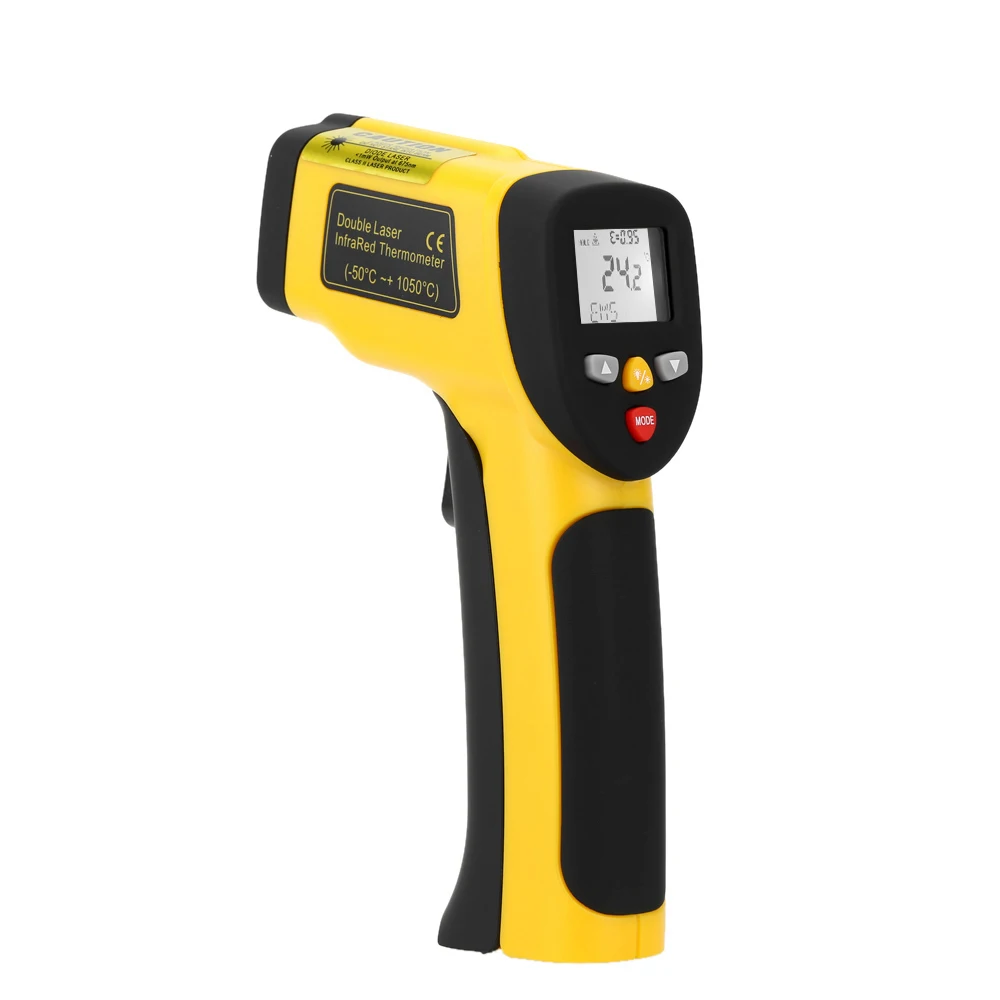 

Meterk Double Laser Digital IR Infrared Thermometer Industrial Temperature Tester Non-contact Pyrometer -50~105 C
