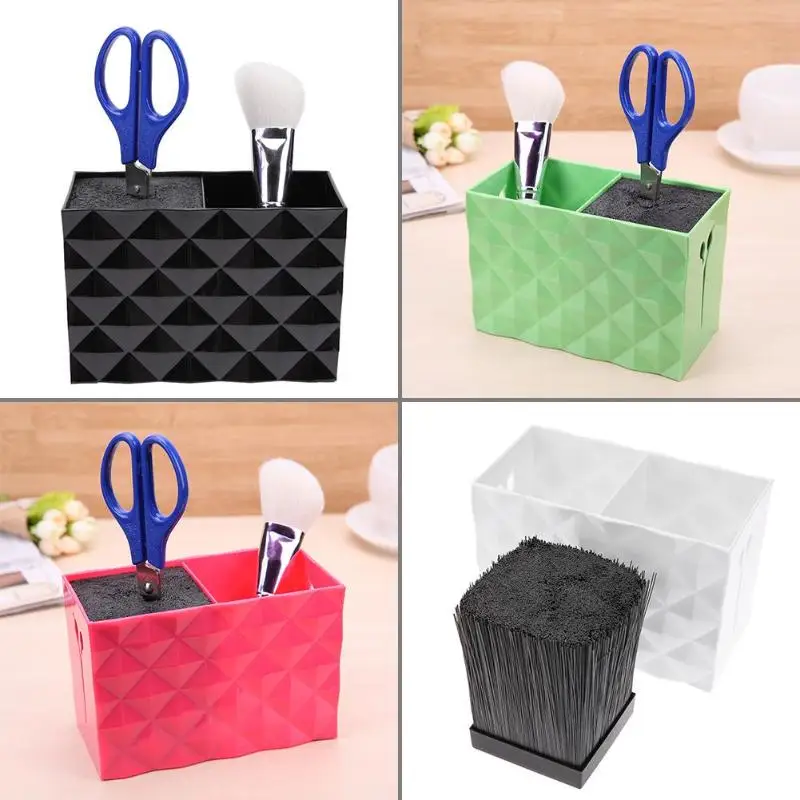

Non Slip Socket Hair Scissor Comb Hair Clips Storage Box Pot Stand Case Barber Hairdressing Tools Holder Hair Salon Organizer D1