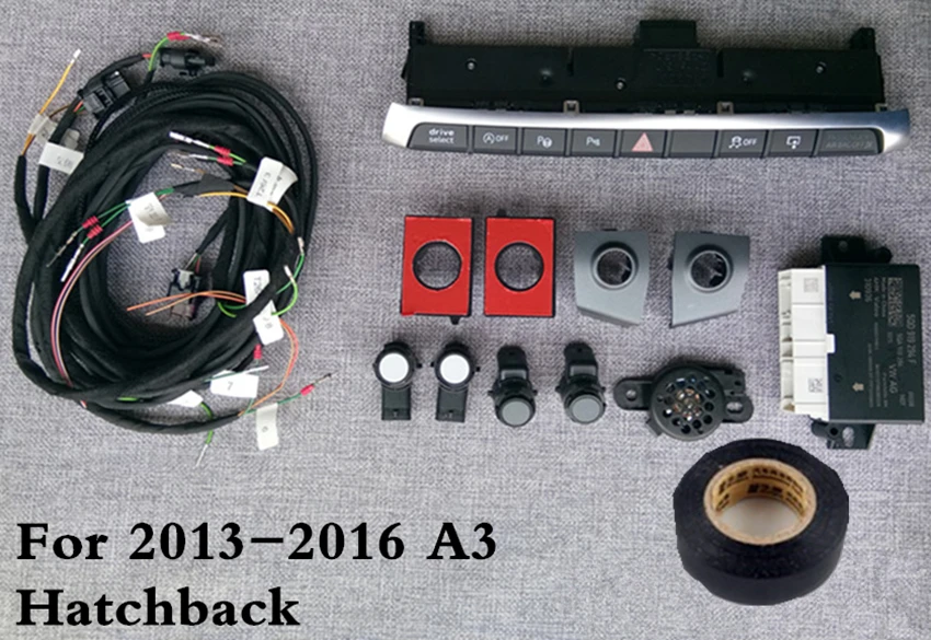 Для A3 8V 2013 2016 или со шнуровкой спереди 4 PDC парковке Управление посылка 4K OPS