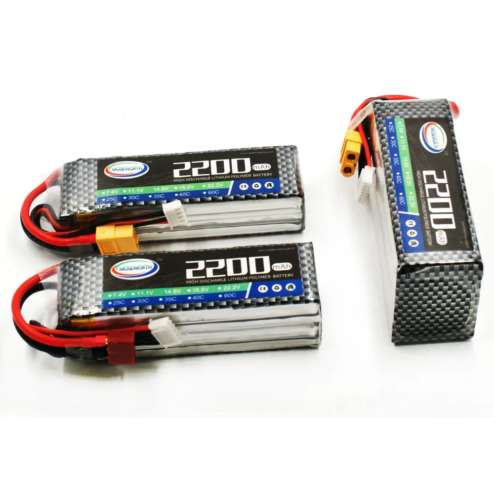 Lipo аккумулятор 4S 14,8 V 2200mAh 60C для радиоуправляемого дрона квадрокоптера автомобиля лодки вертолета самолета модели дистанционного управления игрушки литий-ионная батарея