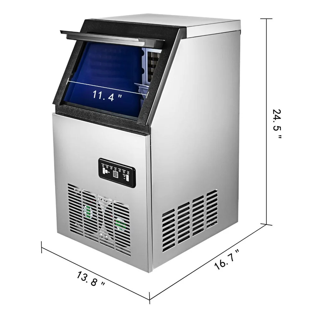 

32 Cases Water Filter Reservation Function 50KG Commercial Ice Maker Machine