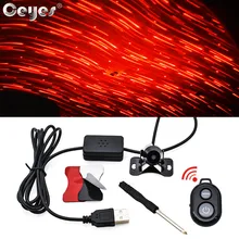 Ceyes Car Interior Festival Decorative Bright Flicker Laser Lights Accessories LED Auto Universal Atmosphere Lamps Voice Control