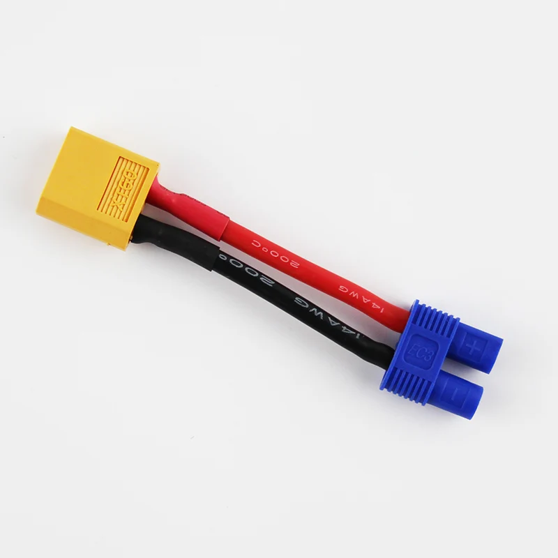 OliYin 5 шт./лот XT60 к разъему EC3 Штекерный гнездовой адаптер 14awg зарядный кабель для