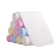 1 предмет,, хлопковые детские подгузники, детские тканевые подгузники для новорожденных, моющиеся многоразовые подгузники с вкладышами, 3/6 слоев, цветные