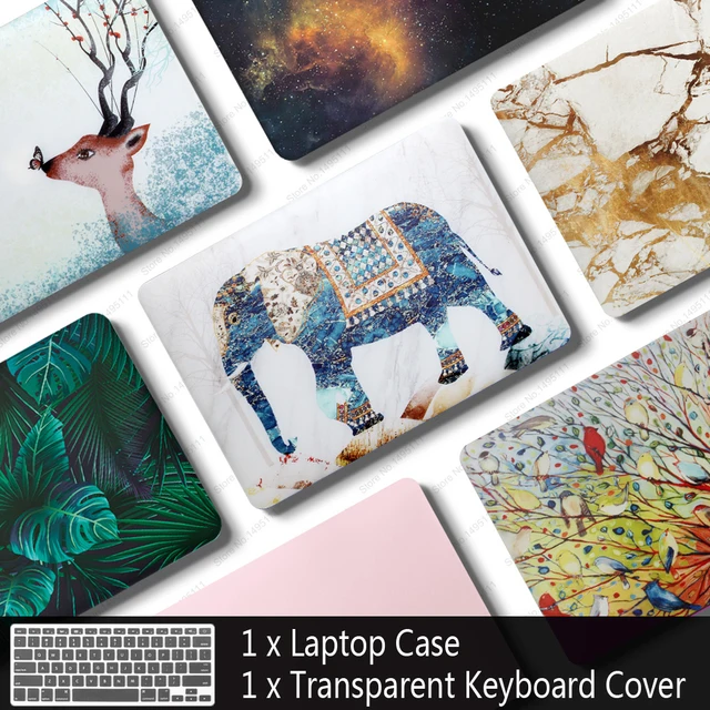 New Laptop Case For Apple MacBook Air Pro Retina 11 12 13 15 for mac book 13.3 inch with Touch Bar Sleeve Shell + Keyboard Cover