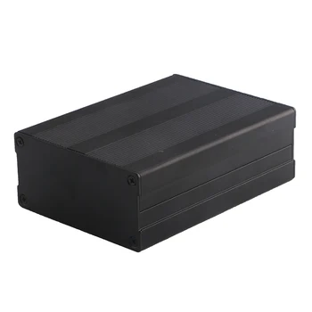 

100*76*35mm Aluminum PCB Instrument Box Enclosure Electronic Project Case Black