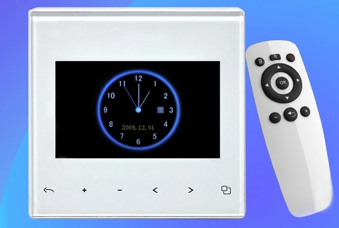 

3 4.3 5 7 inch led lcd tft full HD remote controller home background music host