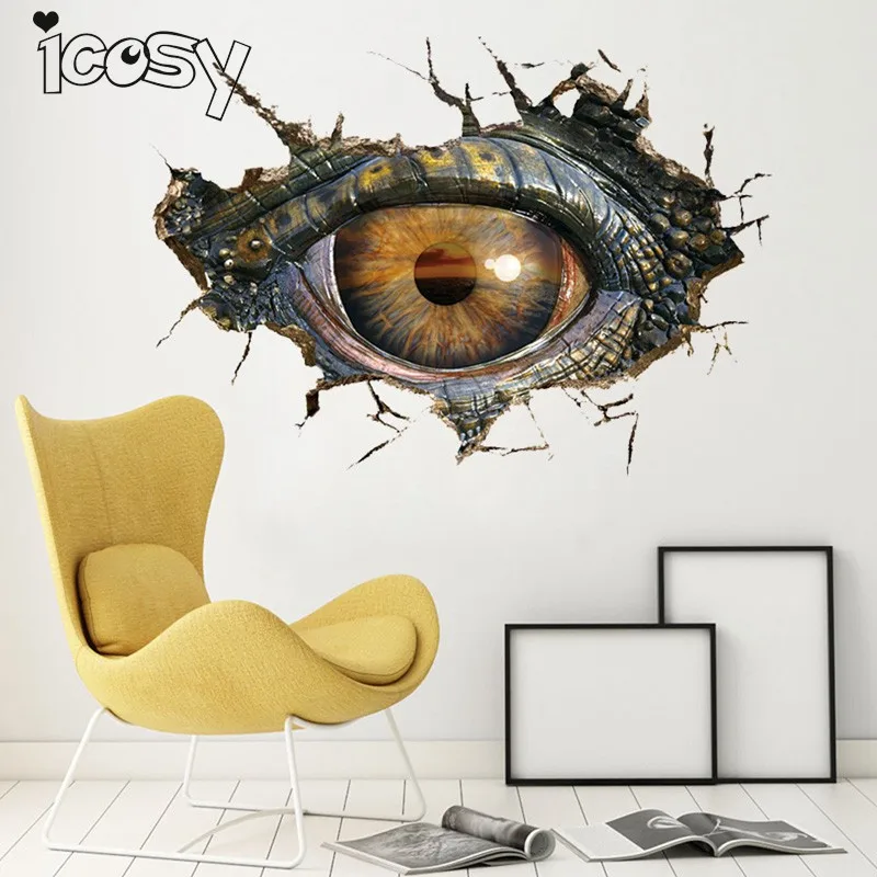 Icosy 3D веселые магниты на холодильник для детской комнаты динозавров Форма Home Decor Wall Стикеры номер магниты на холодильник Детские подарки