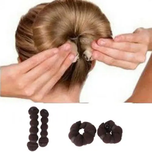 2pcs Set 1 Large 1 Small Hot Buns Maker Hair Styling Tool Make Up