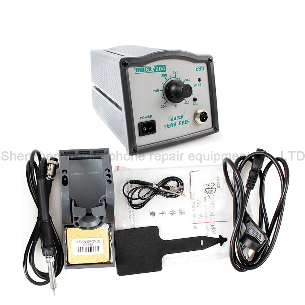 Quick 204 Rework Soldering Station Smart Lead-Free Welding Machines 60W Repair Iron Set PCB Desoldering Tools | Инструменты