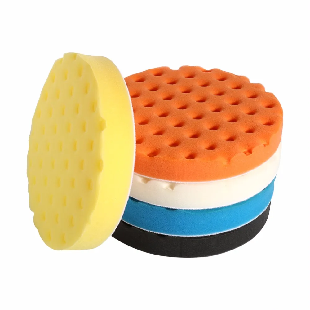 

5pcs 7 Inch Smart Washing Polishing Sponge Buffer Pad Set for Car Polisher Waxing Buffer Pad Set Polishing Buffer Pad Drill Set