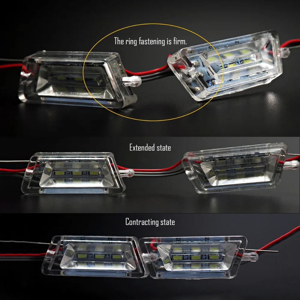 Бесплатная доставка 2X DRL Гибкая Светодиодная трубка белая и желтая Поворотная