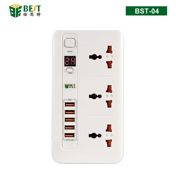 

Smart Power Strip 3 AC EU/UK Plug Outlets with 5 USB Socket Plug Timer Switch Extension Homekit Work