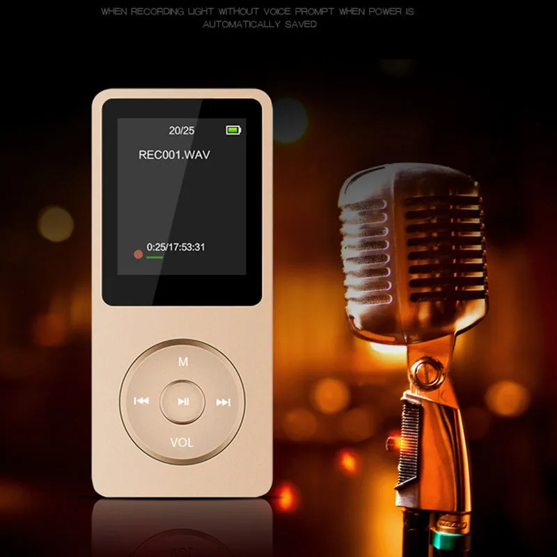 Newest MP4 Player 80 Hours Music Playing 1.8 Screen HIFI Sound MP4 8GB Portable Audio Video Player with E-book FM Radio Recorder Clock  (13)
