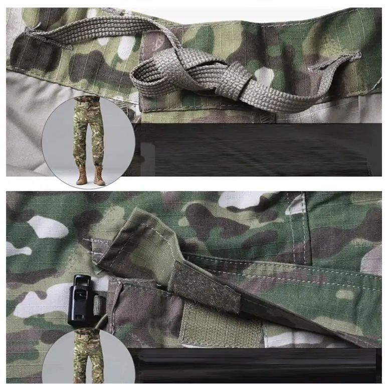 black casual pants Men's Army Camouflage Cargo pants New 2017 Brand Trouser Male Casual Man Pantalon Homme Military Material Multi-pockets Pants best casual pants for men