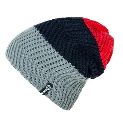 Женские зимние вязаные шапки Gorro Beanie для мужчин и женщин, шапка Beanies, шапка для спорта на открытом воздухе, Лыжный спорт, шапочки, теплые шапки для мужчин - Цвет: Red