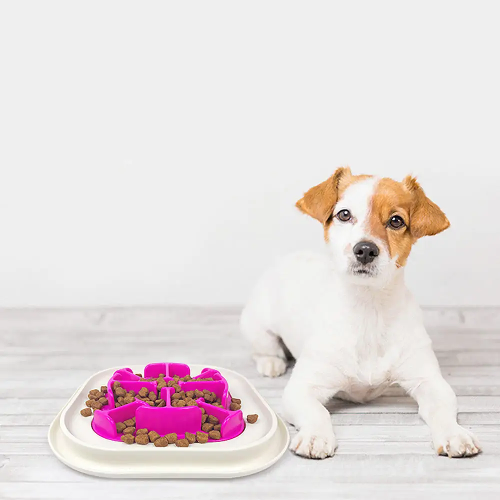 Pet миска для кормления собаки Собака Кошка Интерактивная медленное питание кормушка здоровая анти-глотание товары для кормления дропшиппинг