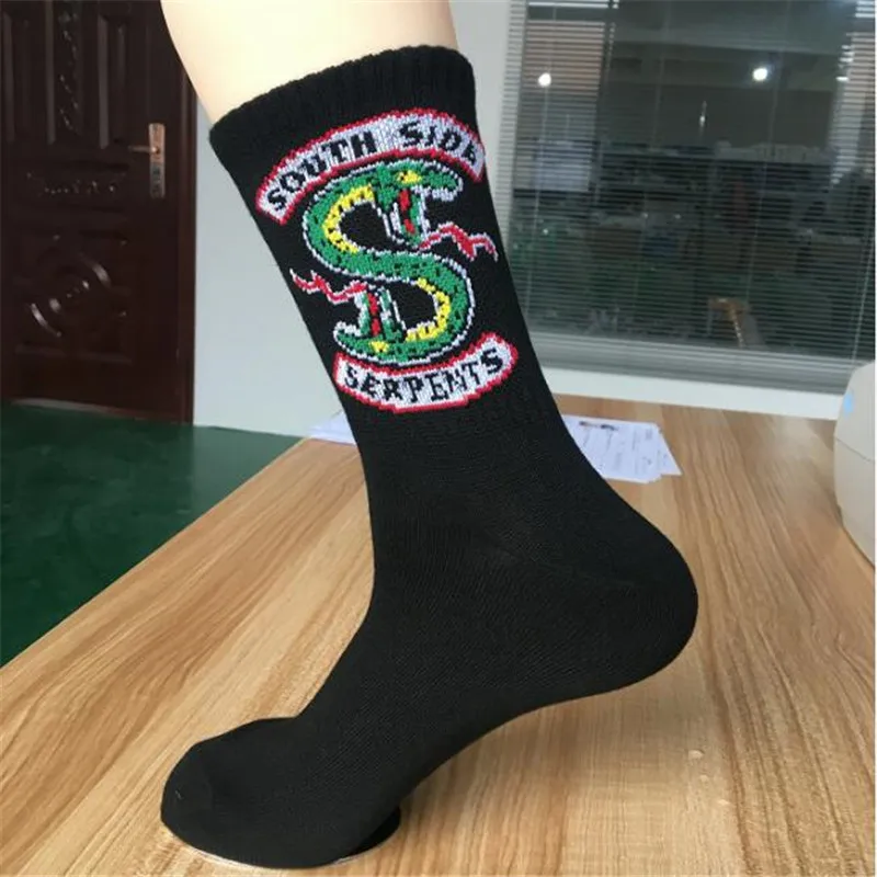 

Film and Television Periphery Riverdale South Side Serpents Men and Women Mid Tube Socks Fashion Season Cotton Socks Gift