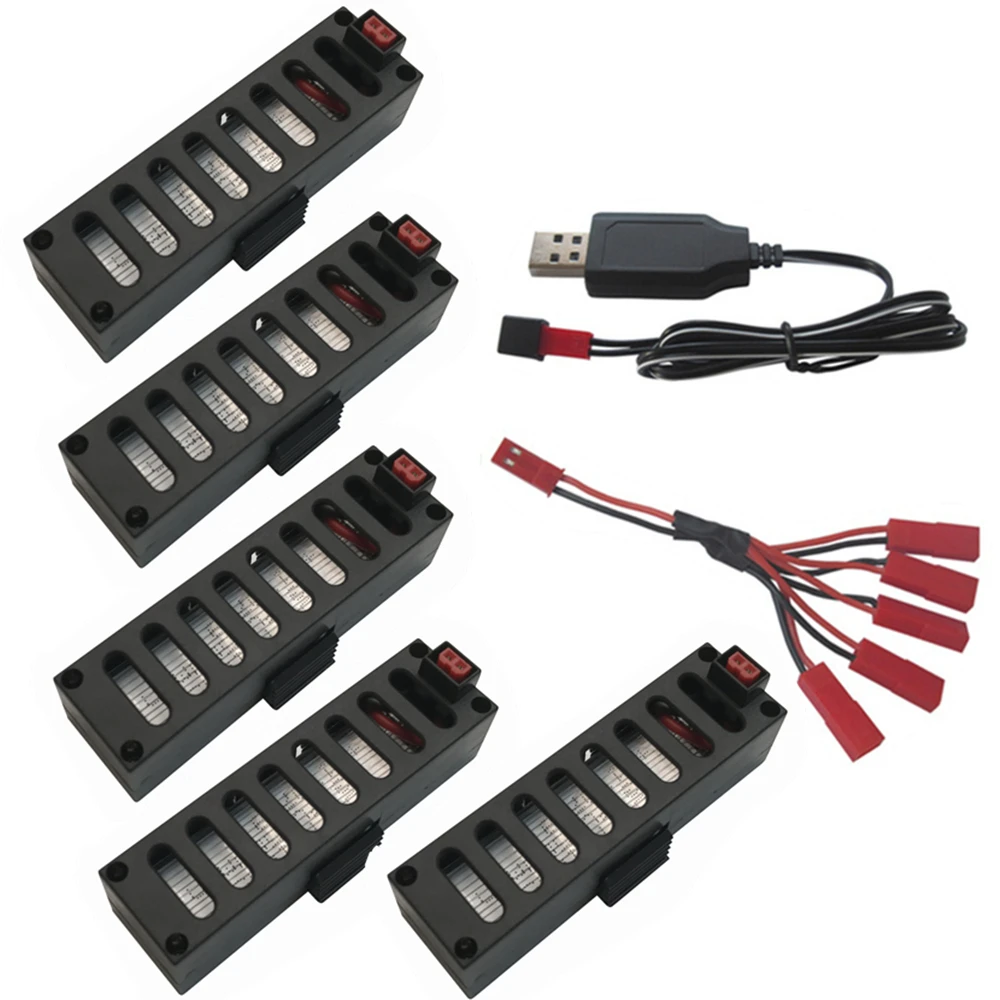 

Charger Battery Sets for 3.7V 600mAh 25C Lipo Battery Part usb charger RC Quodcopter Drone for JY018 JY 018 rc drone VS 600mA