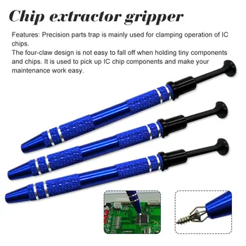 

1Pcs Electrician Hand Tools Set Parts Gripper Pick Up Tools Four Claw Hold Tightly For Catcher IC Chip Component Metal Grabber