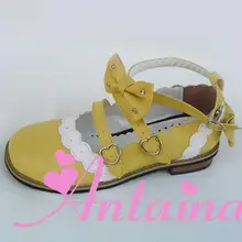 Милые туфли в стиле Лолиты в готическом стиле, туфли в стиле Лолиты Tai an na, туфли со стразами и милым бантом на плоской подошве, an8866