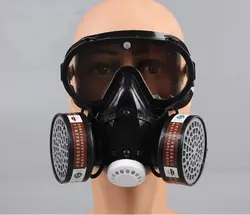 Промышленные Газовые Респиратор маска с, комплексная пыли активированный уголь анти-туман маска Pm2.5 пестицидов картина опрыскивание