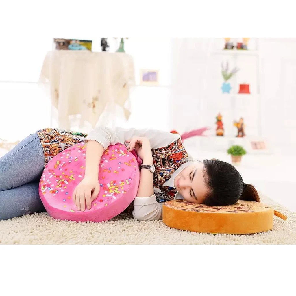 38cm Simulation Cookies Shaped Pillow Plush Toy Cushion Bolster Office Nap Supplies