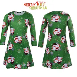 Рождественская одежда для девочек с рисунком снеговика Vestidos Roupa Menino платья для девочек одежда для малышей детская одежда для